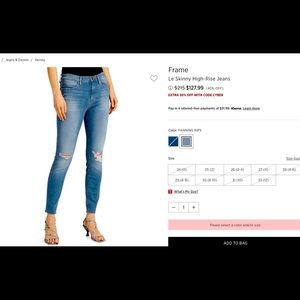 Le Skinny High-Rise Jean by frame